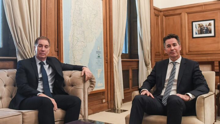 Diego Santilli recibió en Casa Rosada a Manuel Calvo, jefe de Gabinete de Córdoba