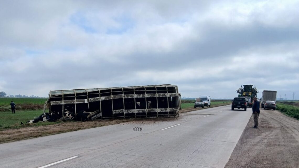 Brinkmann: Un camionero sufrió graves lesiones tras un choque en Ruta Provincial 1